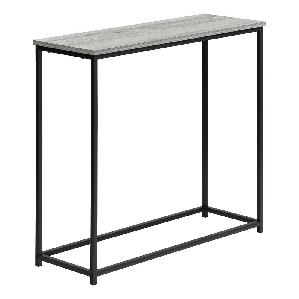 Accent Table, Console, Entryway, Narrow, Sofa, Living Room, Bedroom, Grey. Picture 1