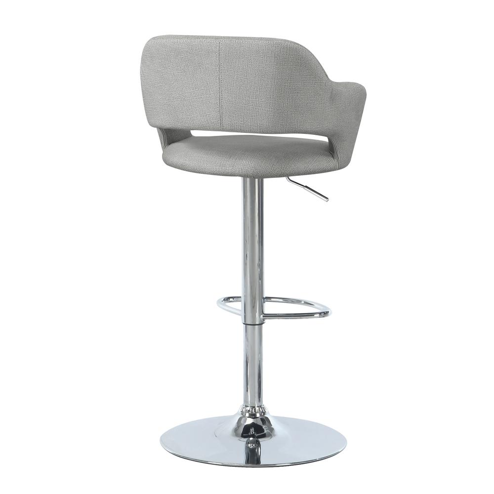 Bar Stool, Swivel, Bar Height, Adjustable, Chrome. Picture 2