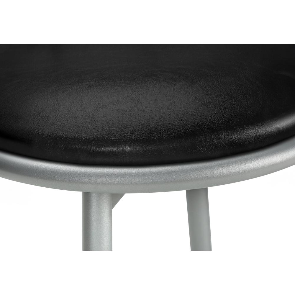 Bar Stool, Set Of 2, Swivel, Bar Height, Grey. Picture 6
