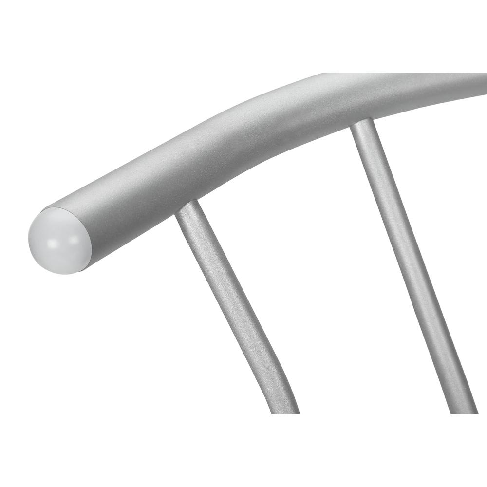 Bar Stool, Set Of 2, Swivel, Bar Height, Grey. Picture 7