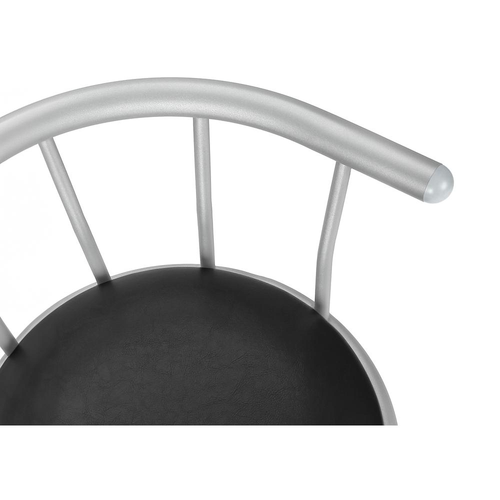 Bar Stool, Set Of 2, Swivel, Bar Height, Grey. Picture 8