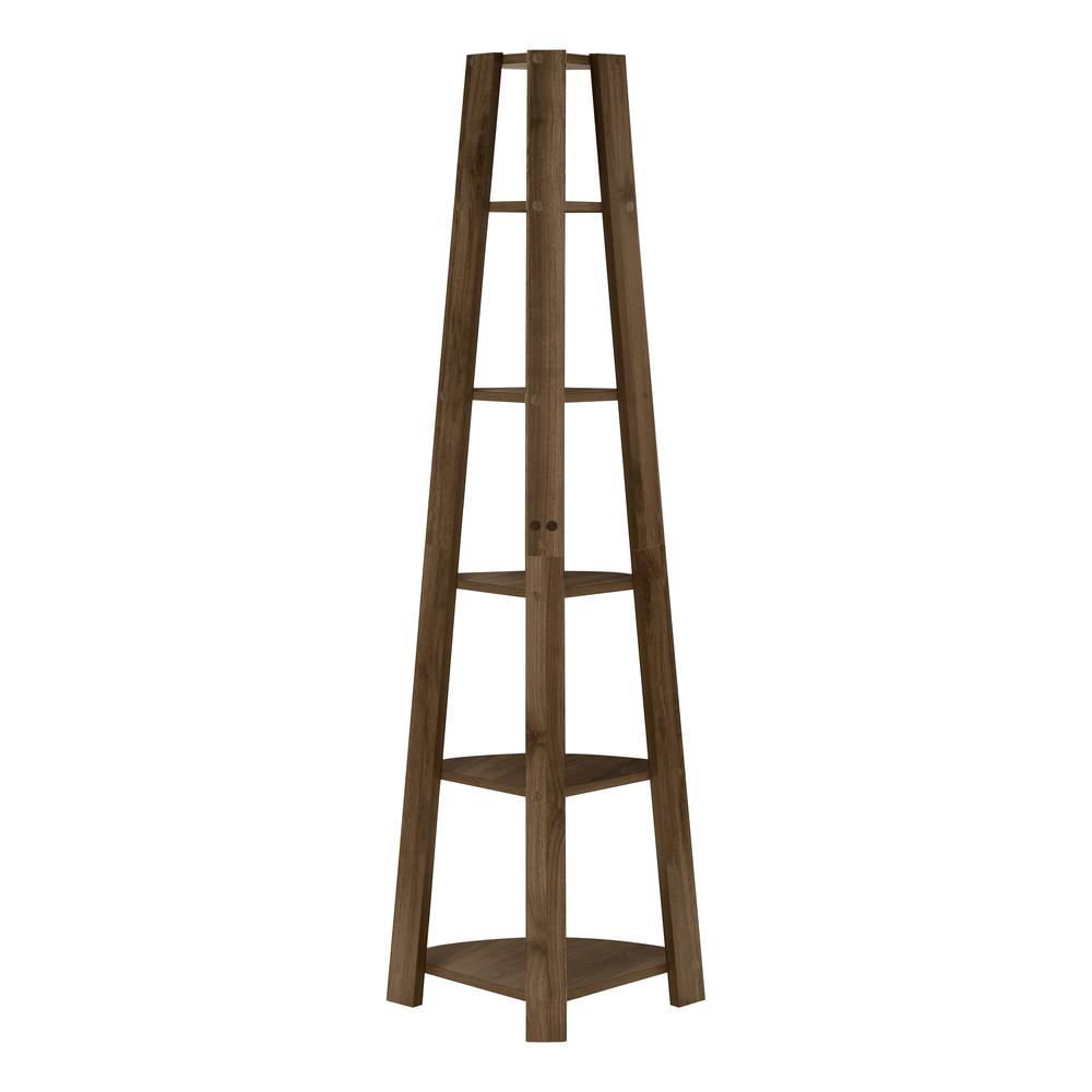 Bookshelf, Bookcase, Etagere, Corner, 5 Tier, 72H, Office, Bedroom. Picture 1