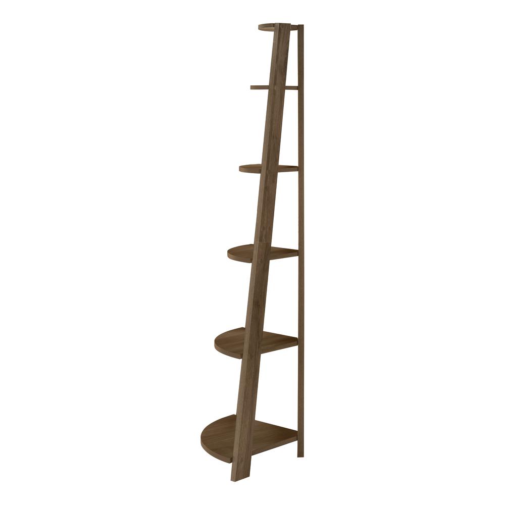 Bookshelf, Bookcase, Etagere, Corner, 5 Tier, 72H, Office, Bedroom. Picture 3
