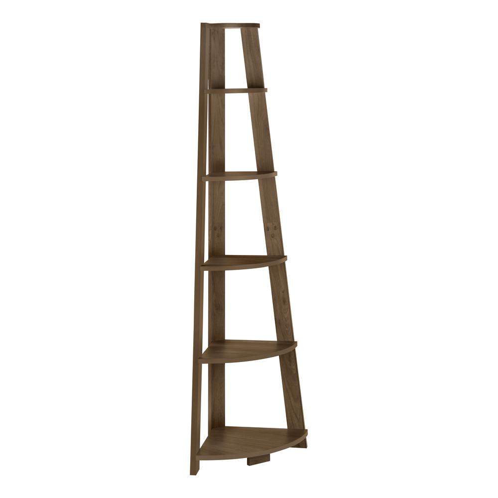 Bookshelf, Bookcase, Etagere, Corner, 5 Tier, 72H, Office, Bedroom. Picture 4