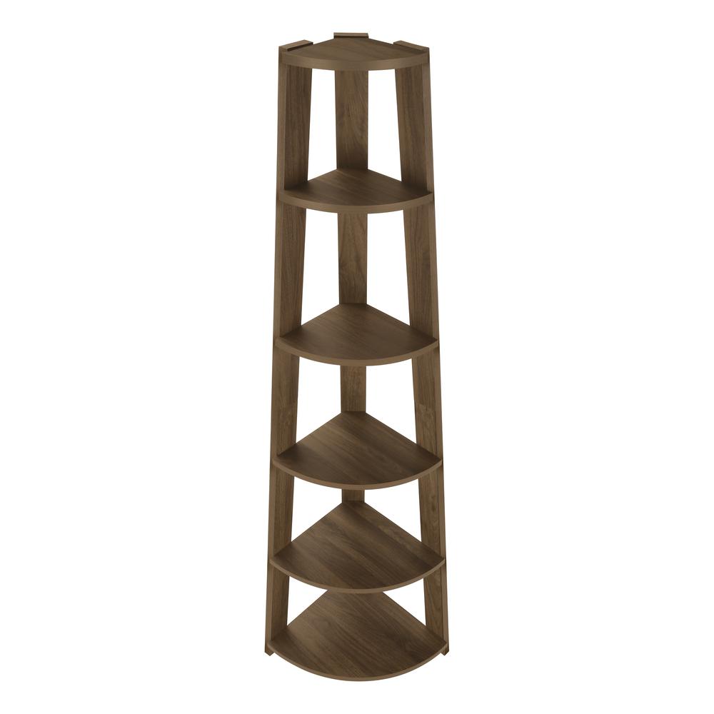 Bookshelf, Bookcase, Etagere, Corner, 5 Tier, 72H, Office, Bedroom. Picture 5