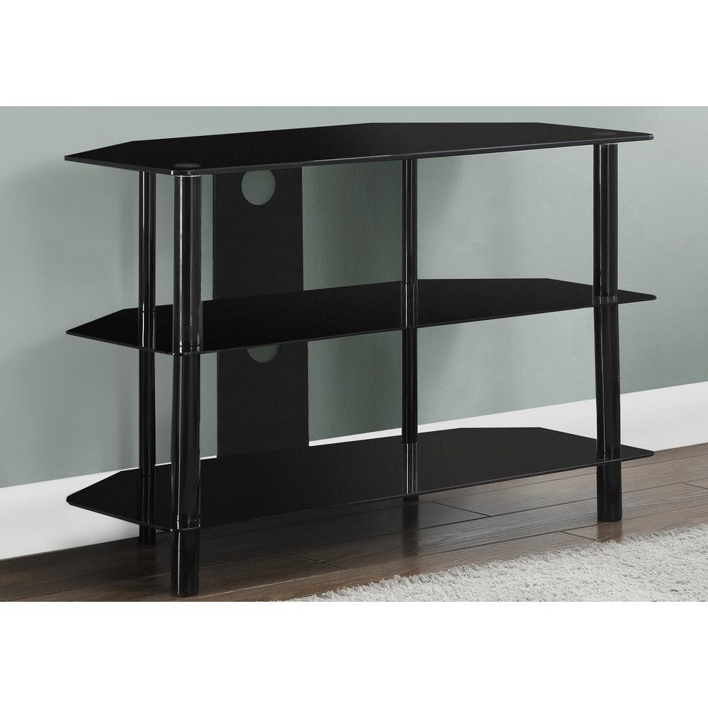 Tv Stand, 36 Inch, Console, Media Entertainment Center, Storage Shelves. Picture 3