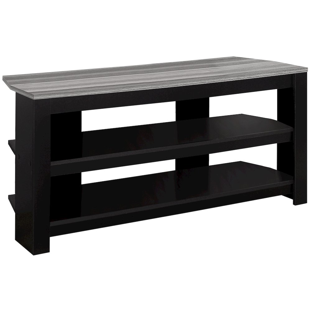Tv Stand, 42 Inch, Console, Media Entertainment Center, Storage Shelves. Picture 1