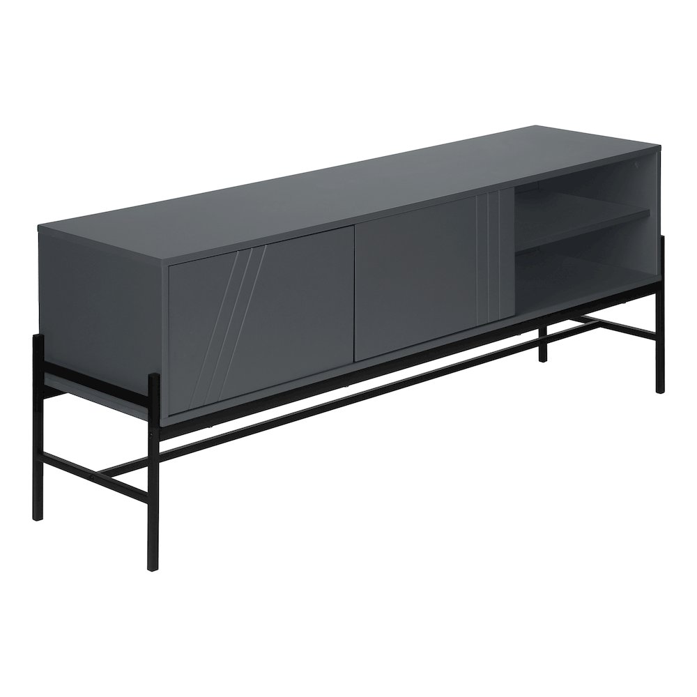 Tv Stand, 60 Inch, Console, Media Entertainment Center, Storage Cabinet. Picture 1