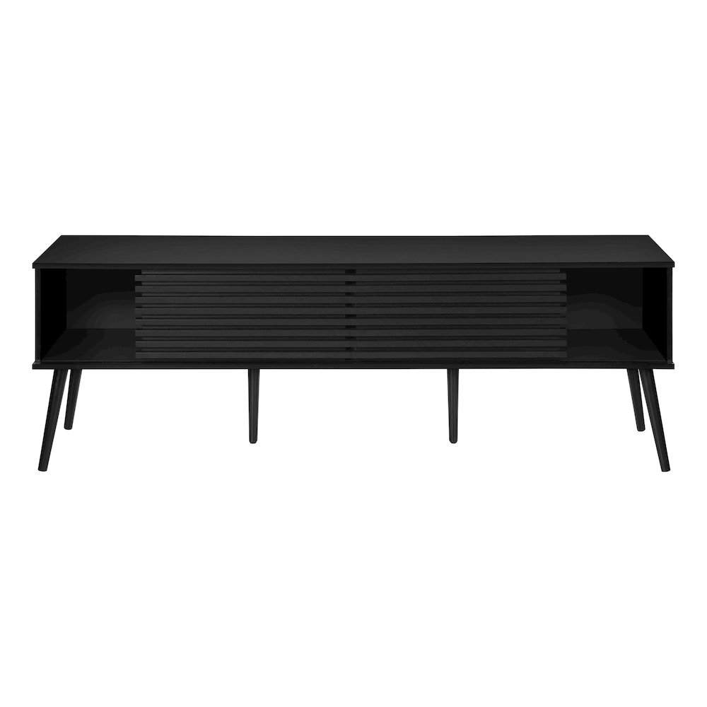 Contemporary Tv Stand in Black color. Picture 3