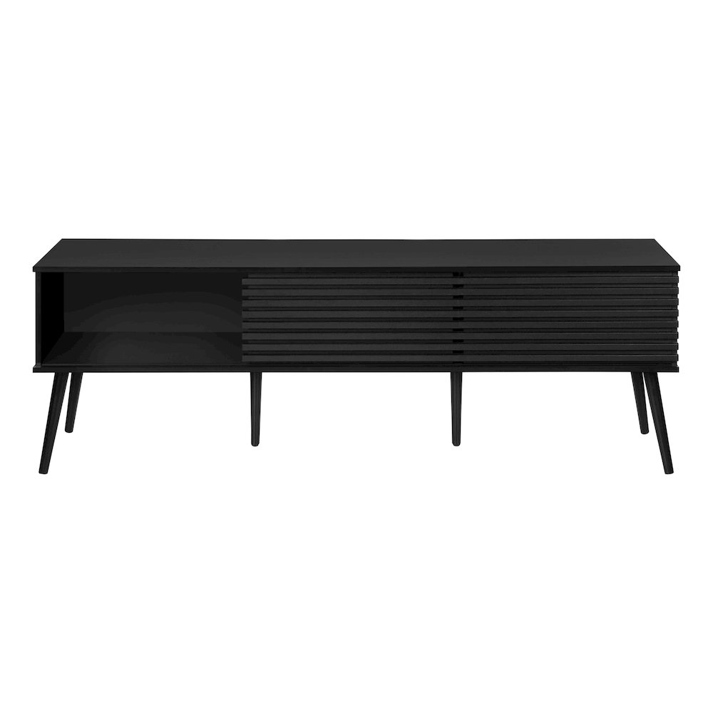 Contemporary Tv Stand in Black color. Picture 4