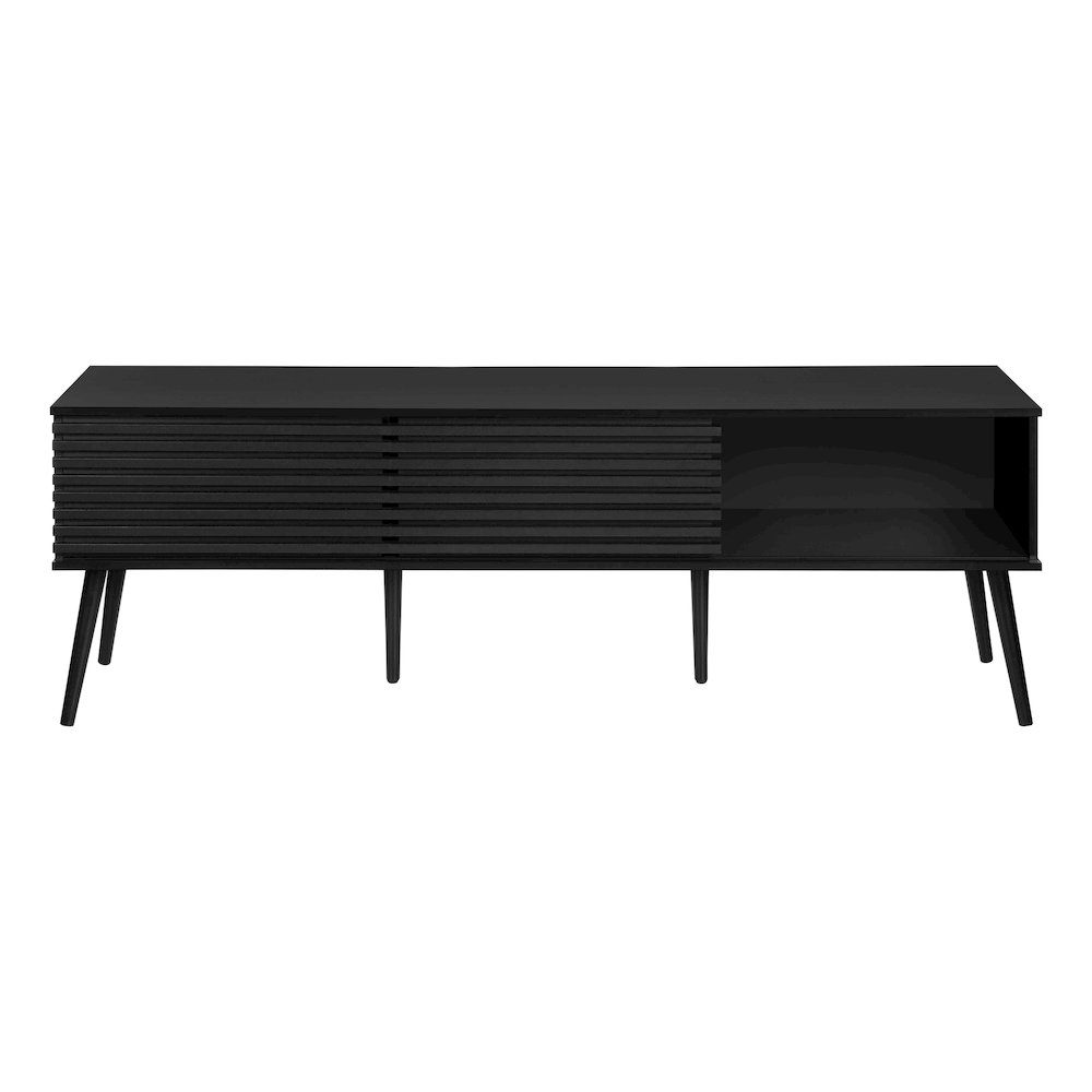 Contemporary Tv Stand in Black color. Picture 5