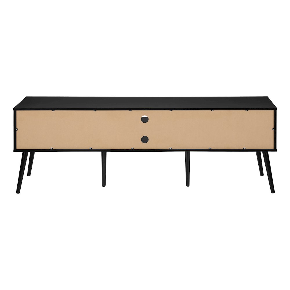 Contemporary Tv Stand in Black color. Picture 7