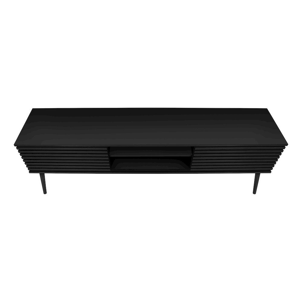 Contemporary Tv Stand in Black color. Picture 8
