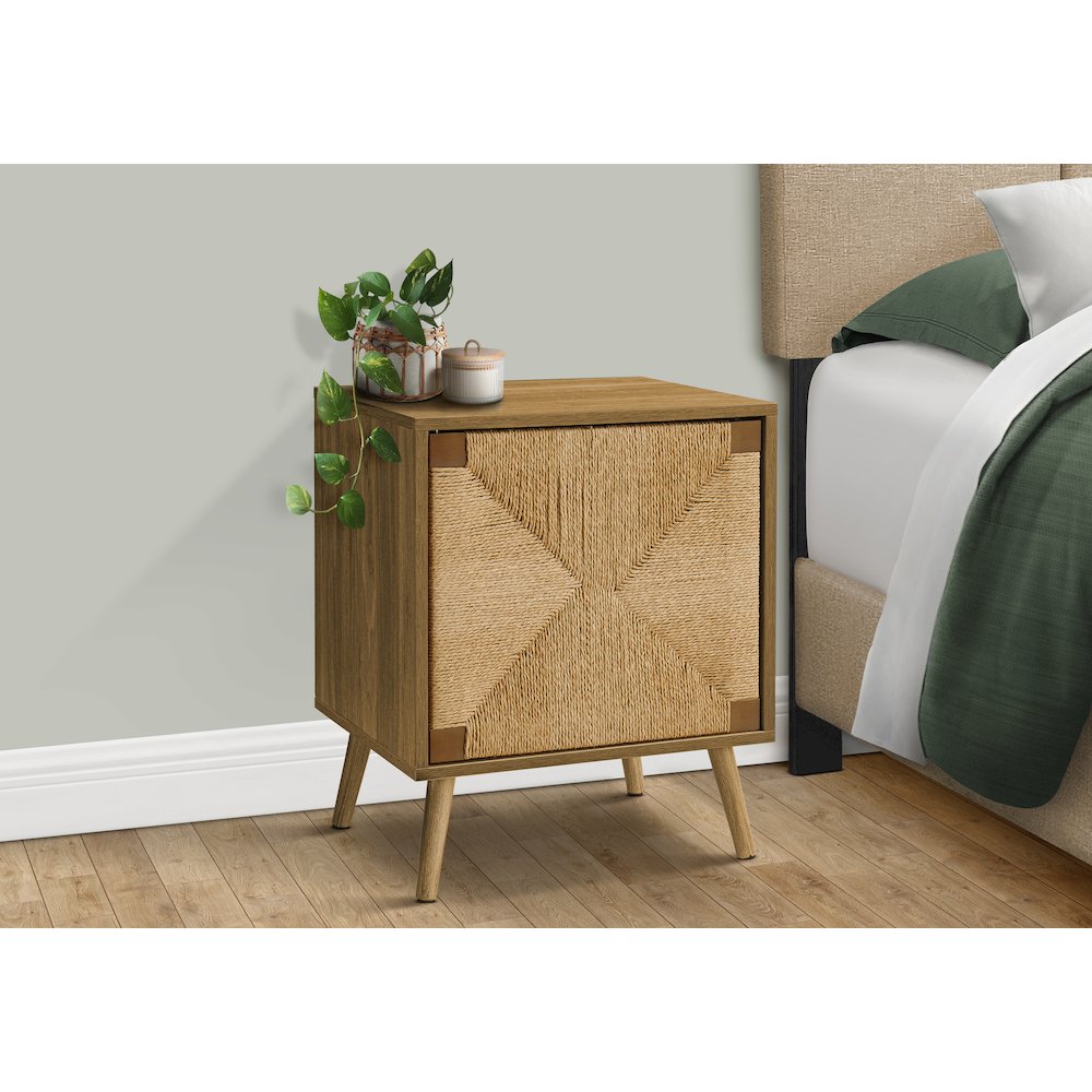 Accent Table, End, Storage, Small, Seagrass, Modern. Picture 3