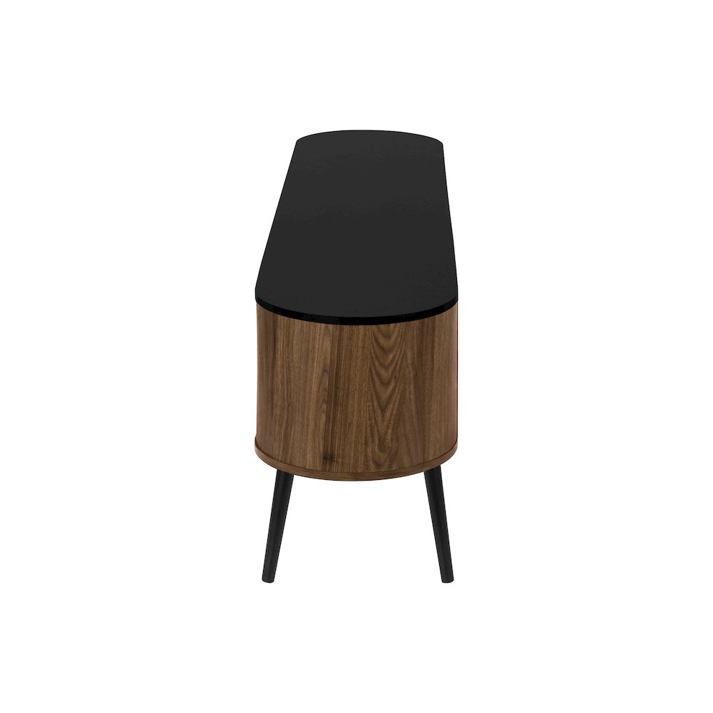 Contemporary Tv Stand in Black,Brown color. Picture 3