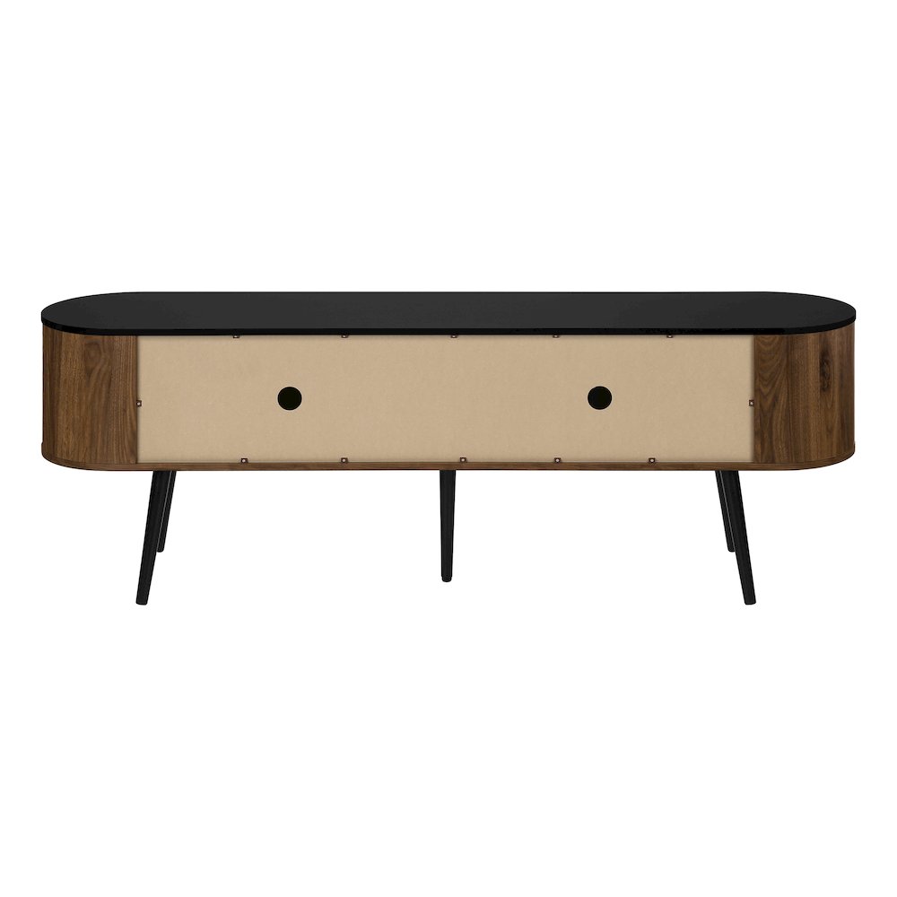 Contemporary Tv Stand in Black,Brown color. Picture 4