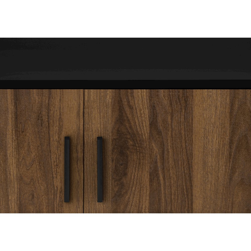 Contemporary Tv Stand in Black,Brown color. Picture 7