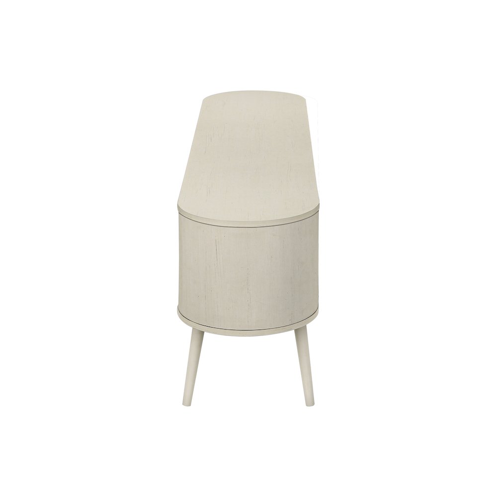 Contemporary Tv Stand in White color. Picture 3