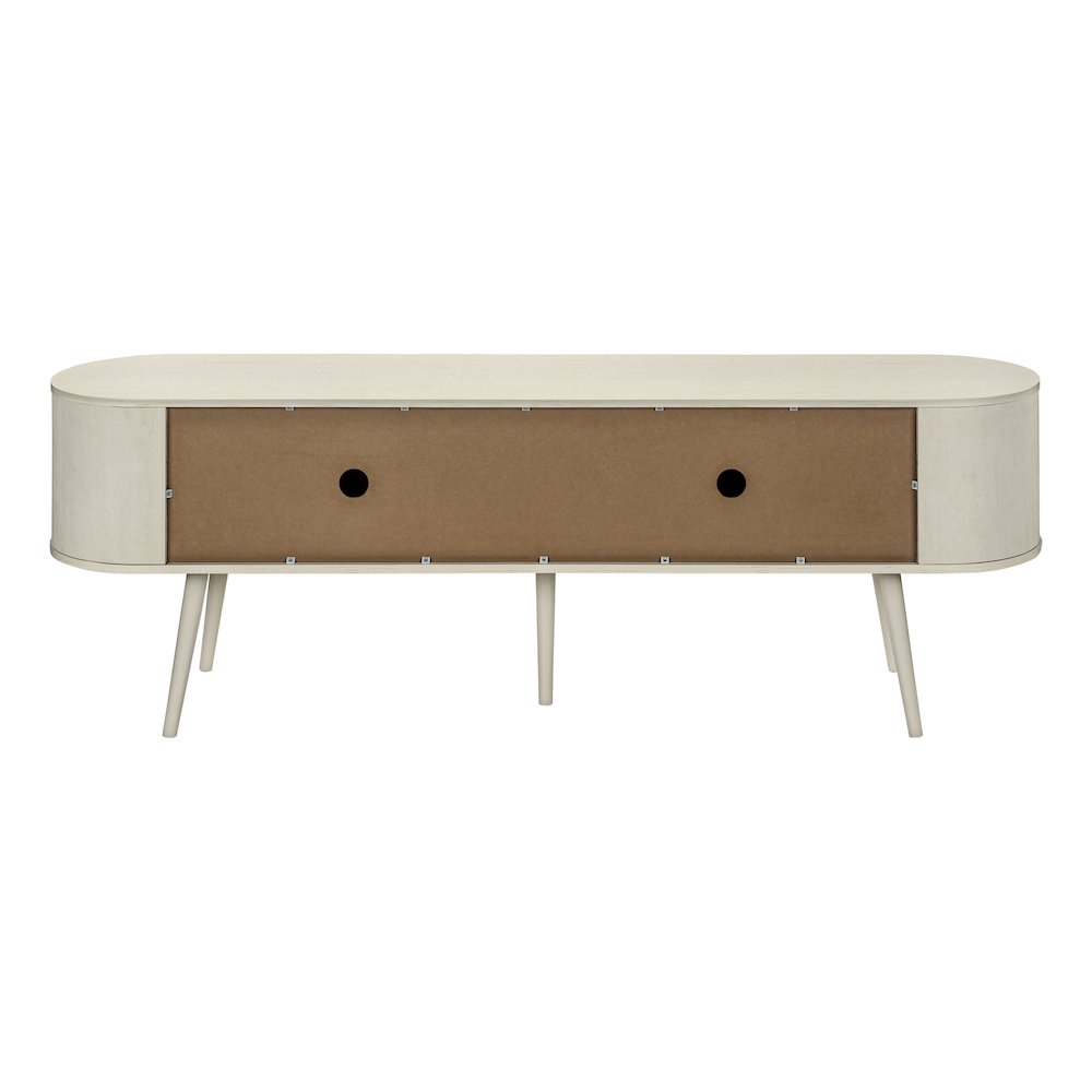 Contemporary Tv Stand in White color. Picture 4
