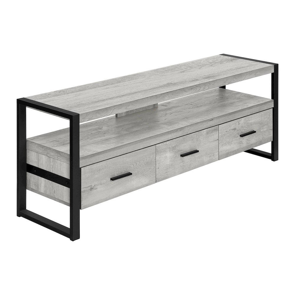 Tv Stand, 60 Inch, Console, Media Entertainment Center, Storage Drawers. Picture 1