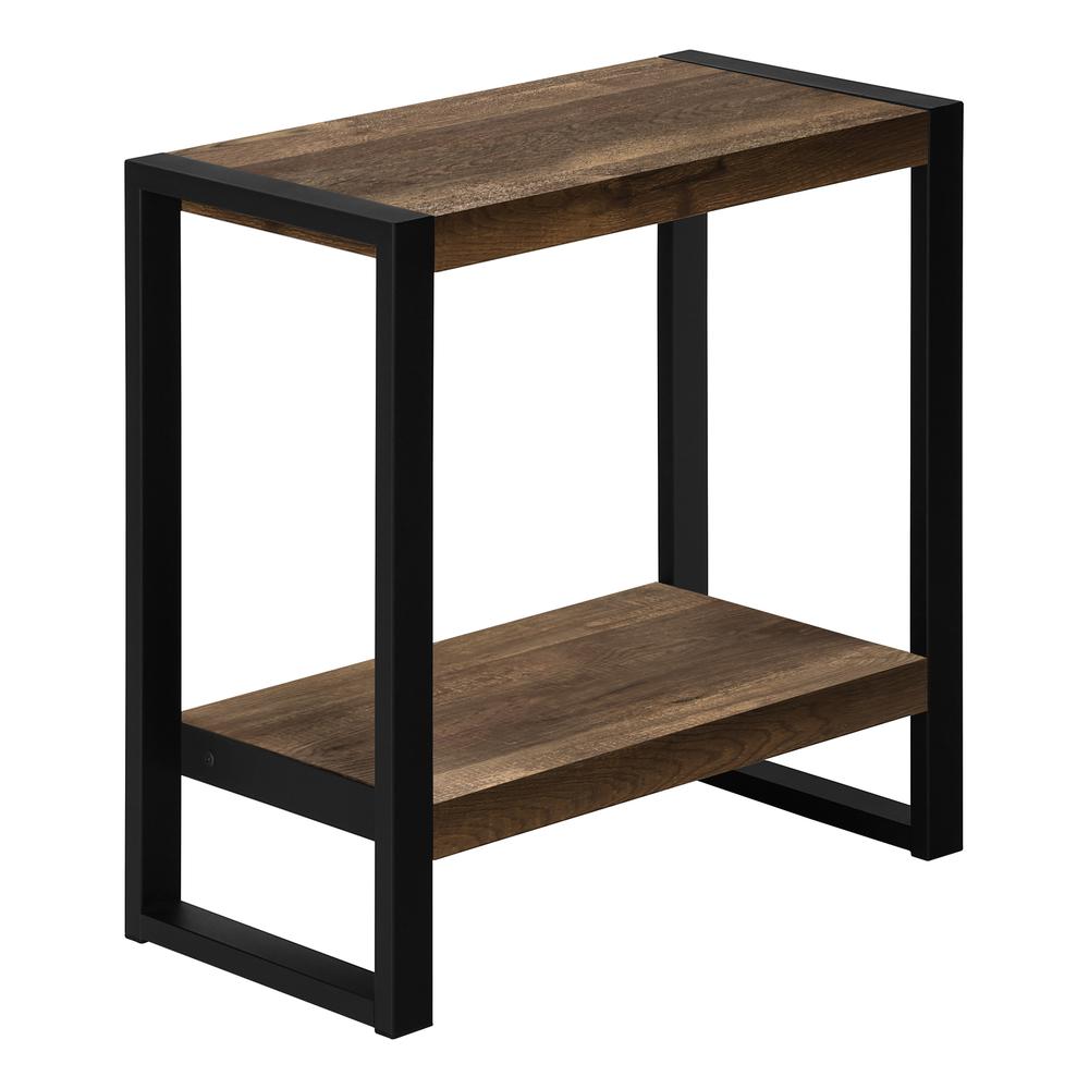 Accent Table, Side, End, Nightstand, Lamp, Living Room, Bedroom, Brown Laminate. Picture 1