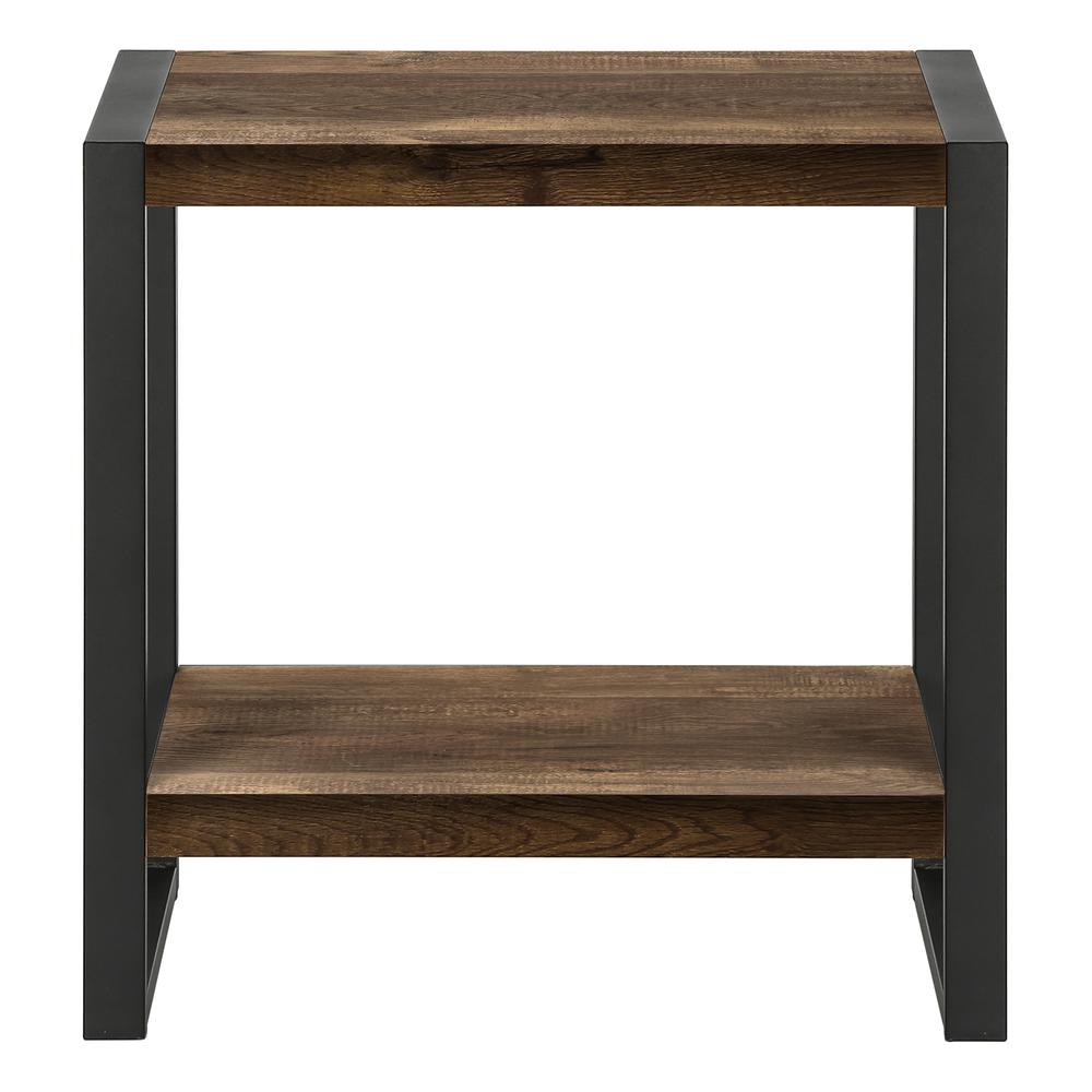 Accent Table, Side, End, Nightstand, Lamp, Living Room, Bedroom, Brown Laminate. Picture 2