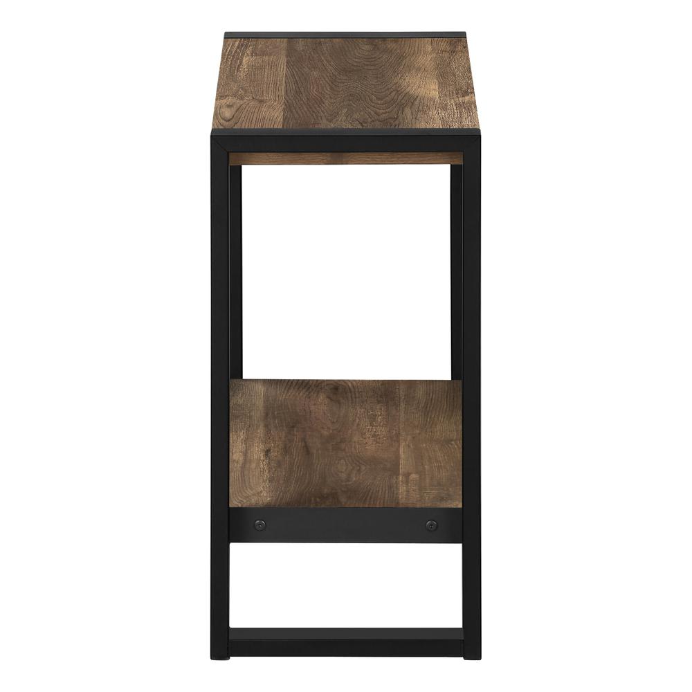 Accent Table, Side, End, Nightstand, Lamp, Living Room, Bedroom, Brown Laminate. Picture 3