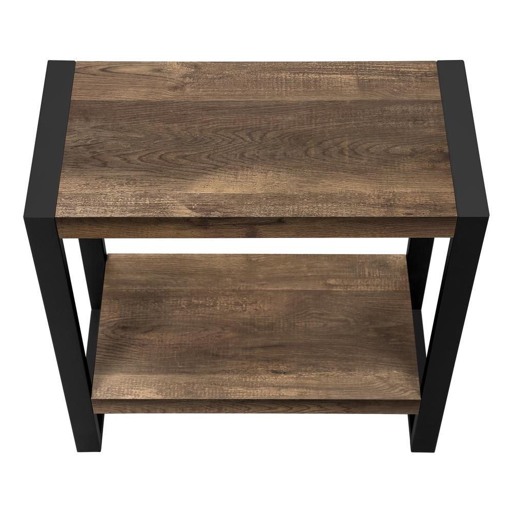 Accent Table, Side, End, Nightstand, Lamp, Living Room, Bedroom, Brown Laminate. Picture 5