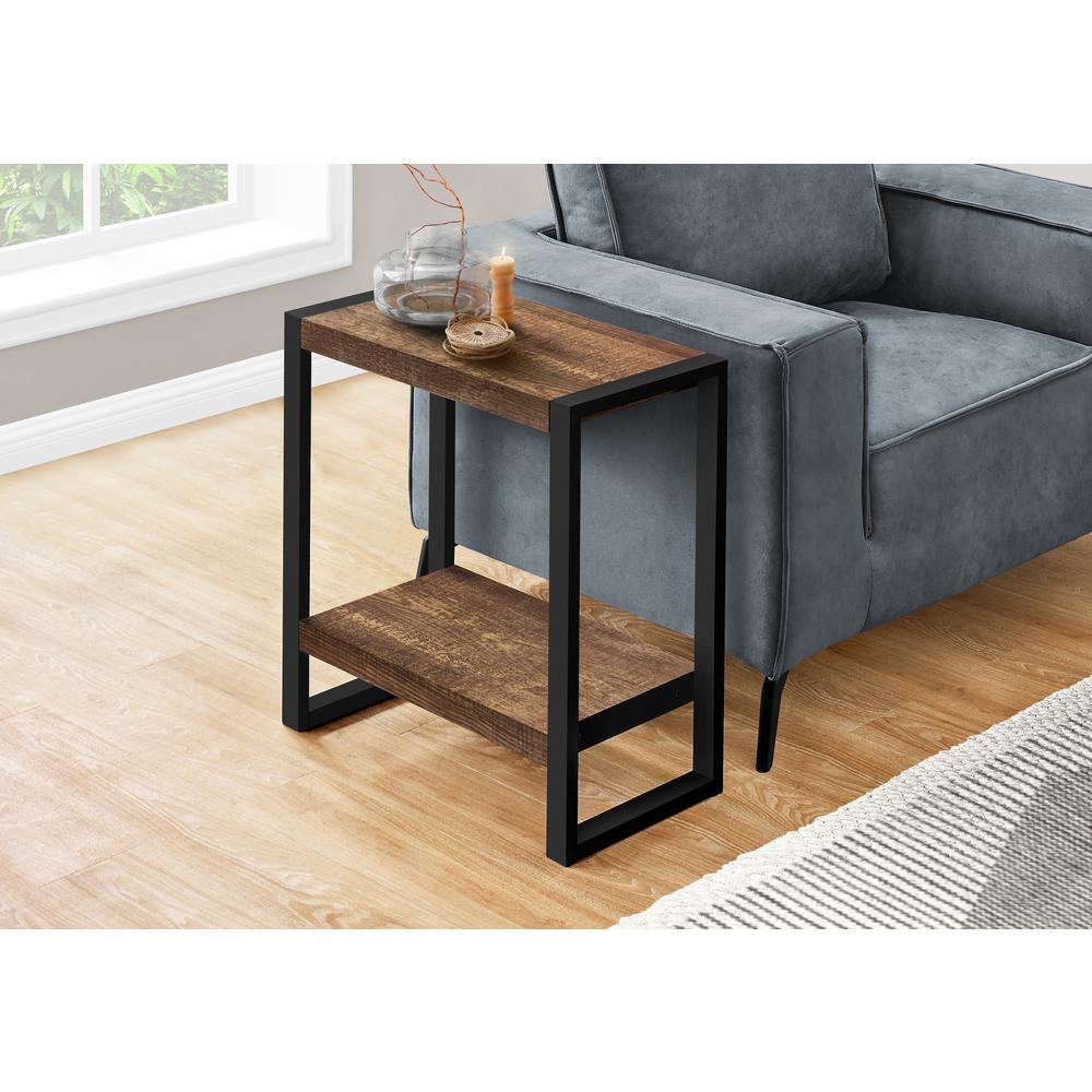 Accent Table, Side, End, Nightstand, Lamp, Living Room, Bedroom, Brown Laminate. Picture 9