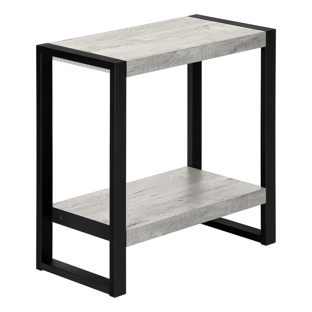 Accent Table, Side, End, Nightstand, Lamp, Living Room, Bedroom, Grey Laminate. Picture 1
