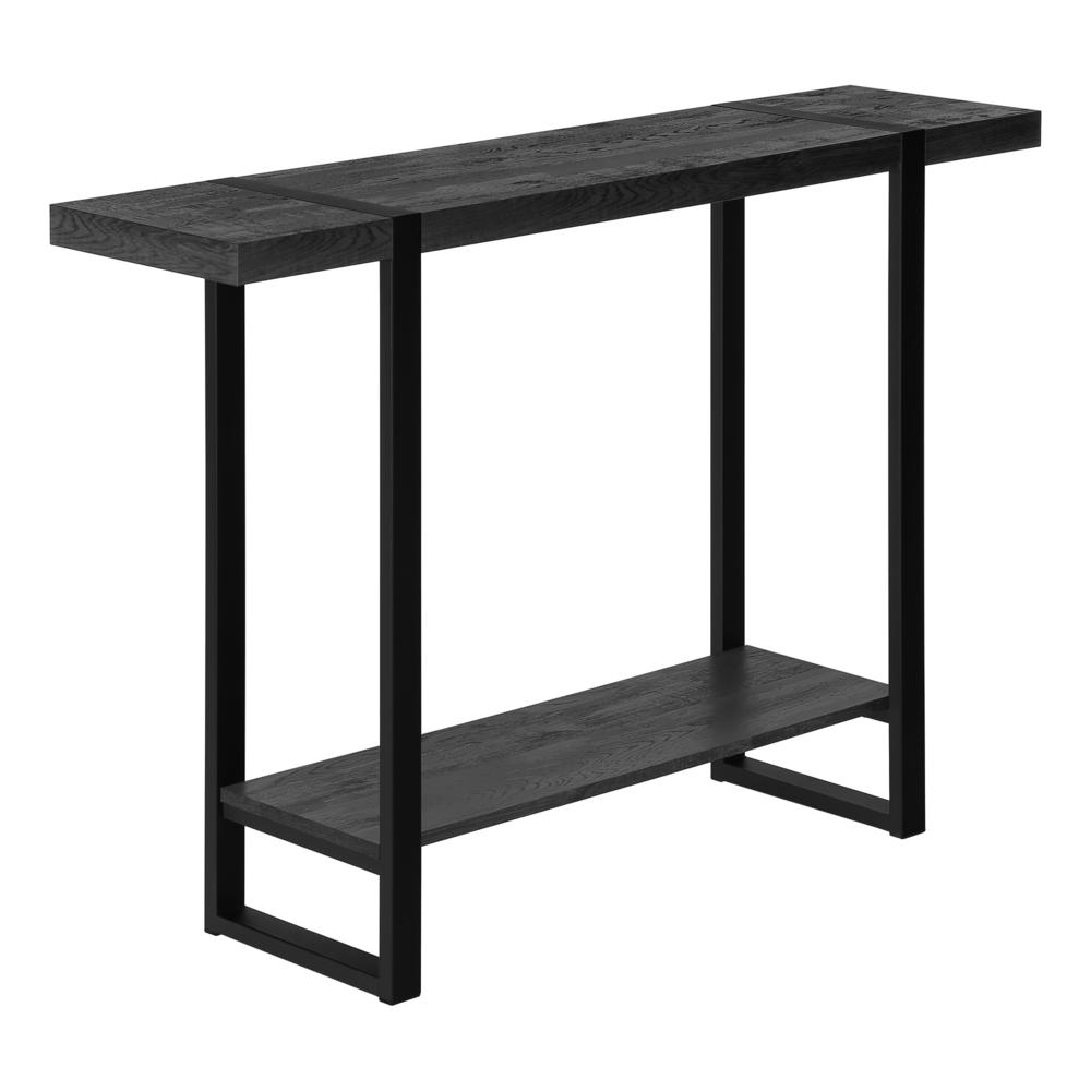 Accent Table, Console, Entryway, Narrow, Sofa, Living Room, Bedroom, Black. Picture 1