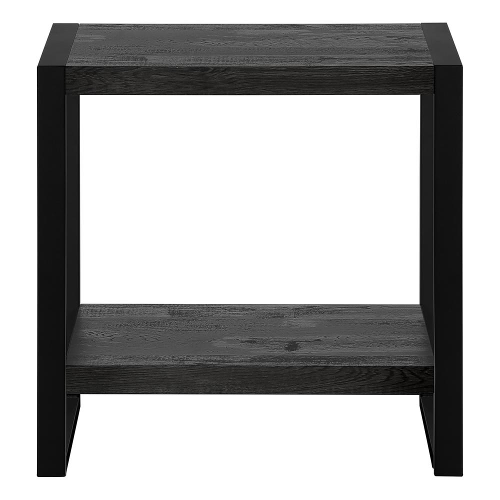 Accent Table, Side, End, Nightstand, Lamp, Living Room, Bedroom, Black Laminate. Picture 2