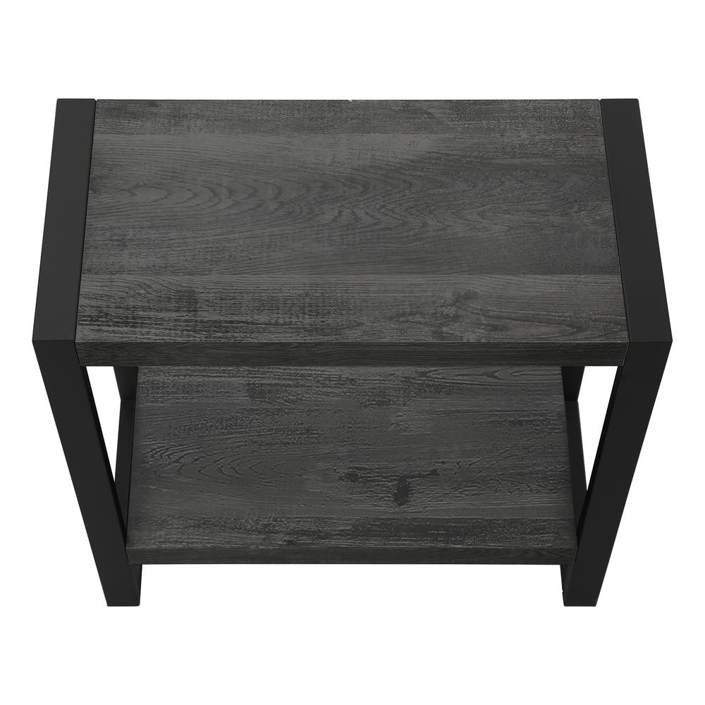 Accent Table, Side, End, Nightstand, Lamp, Living Room, Bedroom, Black Laminate. Picture 5