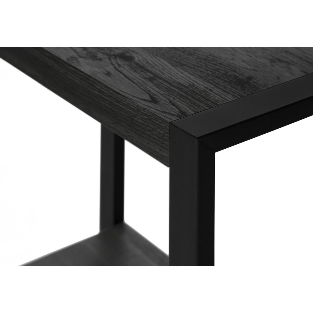 Accent Table, Side, End, Nightstand, Lamp, Living Room, Bedroom, Black Laminate. Picture 6