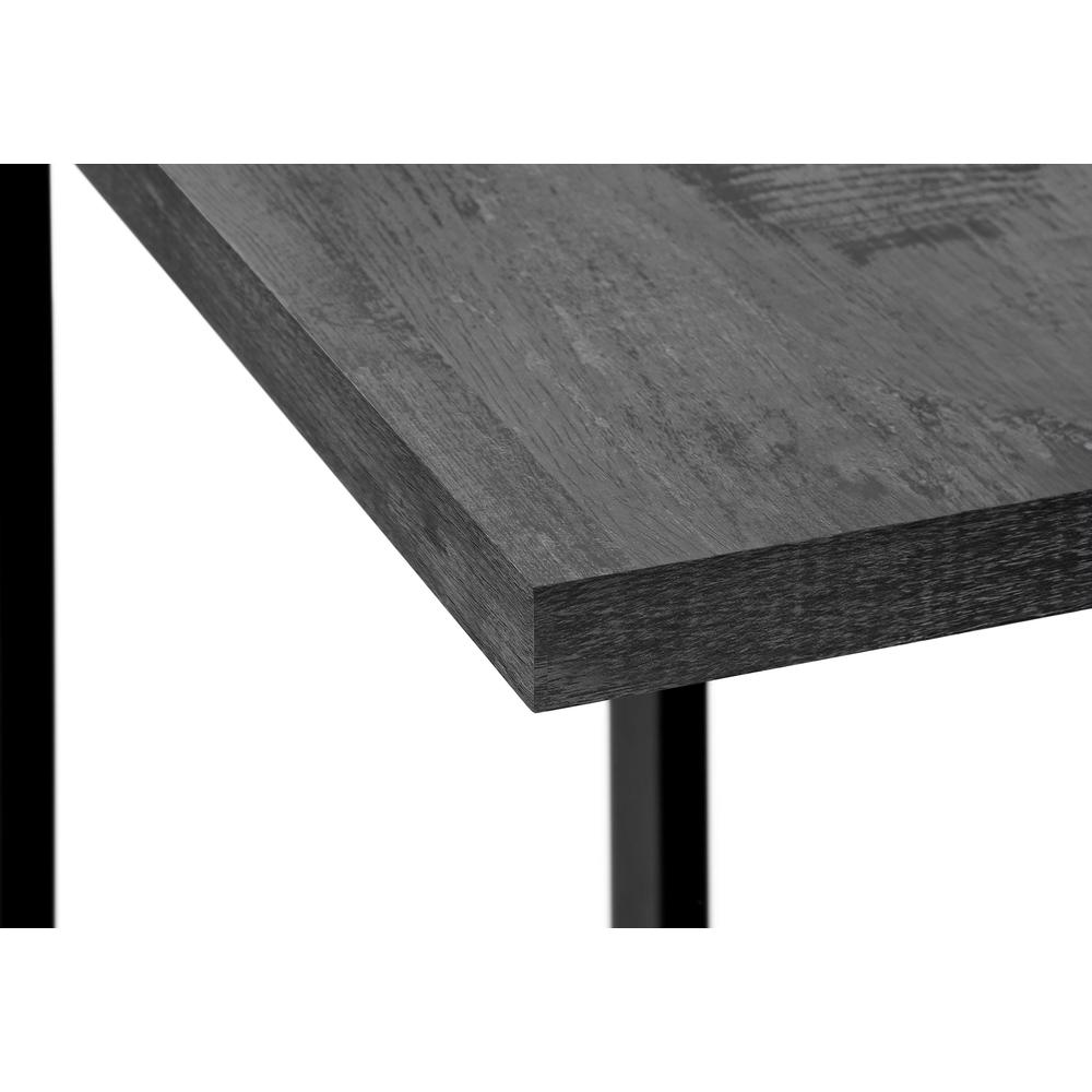 Accent Table, C-shaped, End, Side, Snack, Living Room, Bedroom, Black Laminate. Picture 6