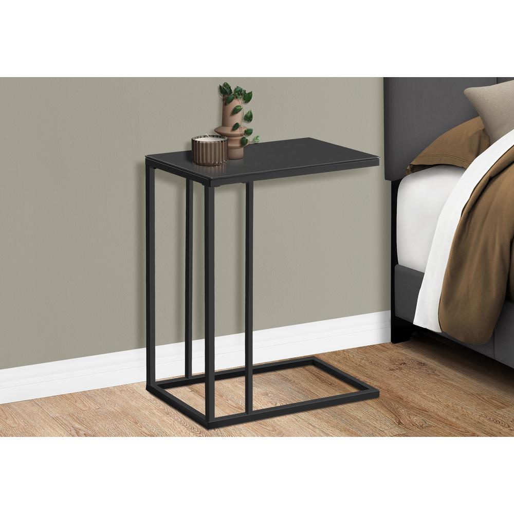 Accent Table, C-shaped, End, Side, Snack, Living Room, Bedroom. Picture 3