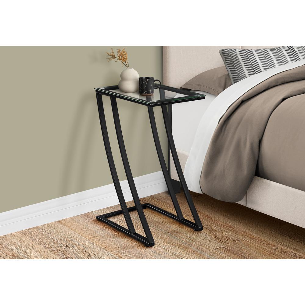 Accent Table, C-shaped, End, Side, Snack, Living Room, Bedroom. Picture 3