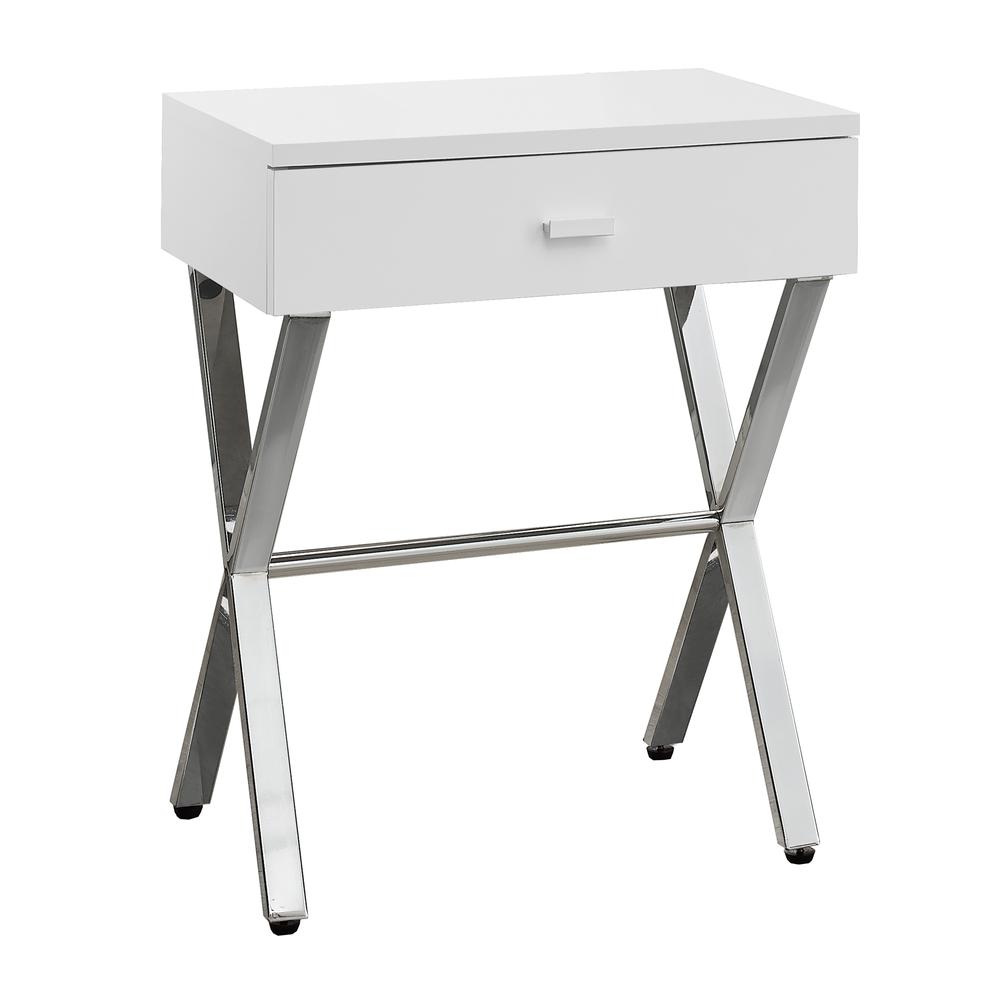 Accent Table, Side, End, Nightstand, Lamp, Storage Drawer, Living Room. Picture 1