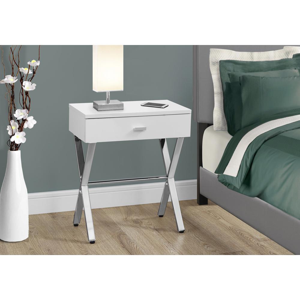 Accent Table, Side, End, Nightstand, Lamp, Storage Drawer, Living Room. Picture 3