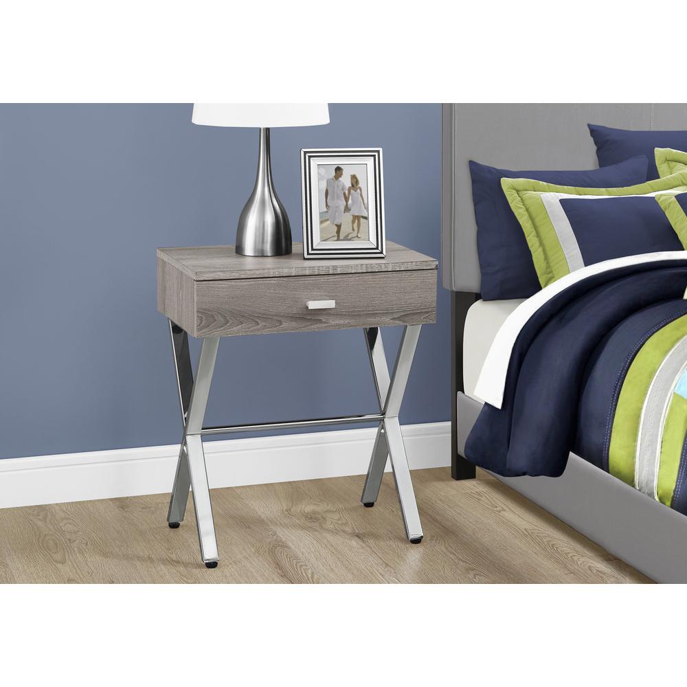 Accent Table, Side, End, Nightstand, Lamp, Storage Drawer, Living Room. Picture 3