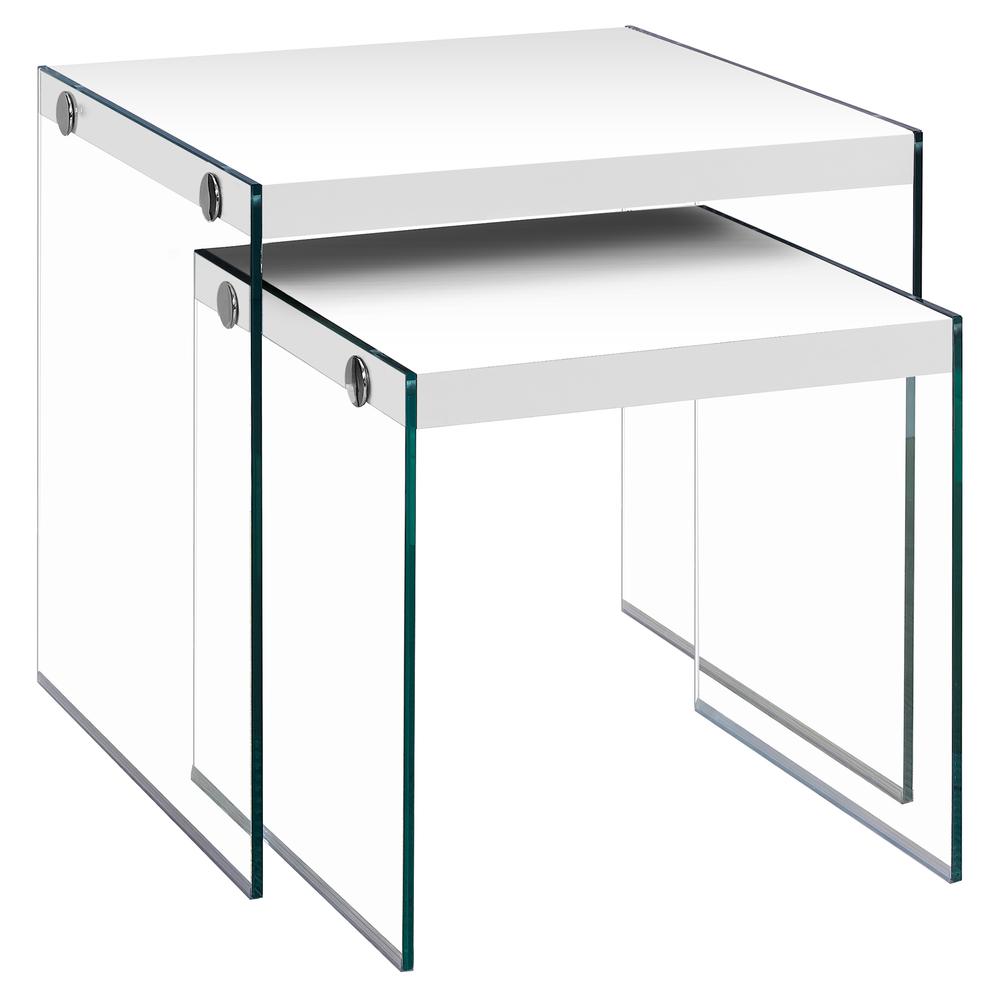 Nesting Table, Set Of 2, Side, End, Accent, Living Room, Bedroom. Picture 1