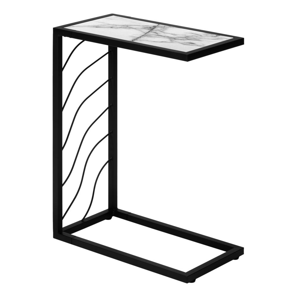 Accent Table, C-shaped, End, Side, Snack, Living Room, Bedroom. Picture 1