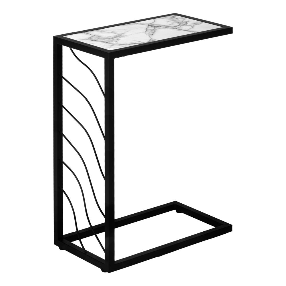 Accent Table, C-shaped, End, Side, Snack, Living Room, Bedroom. Picture 4