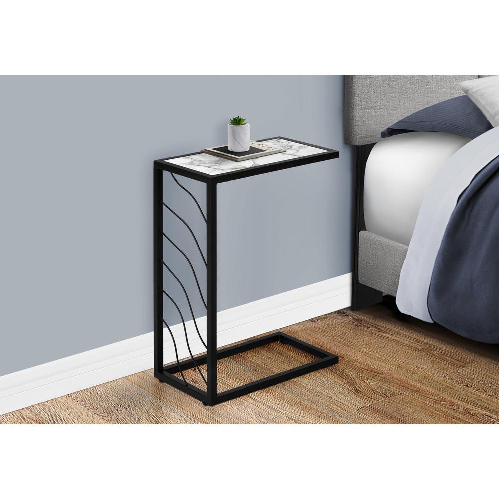Accent Table, C-shaped, End, Side, Snack, Living Room, Bedroom. Picture 9