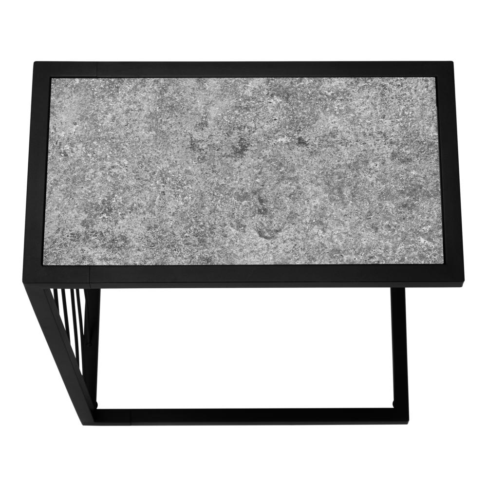 Accent Table, C-shaped, End, Side, Snack, Living Room, Bedroom. Picture 5