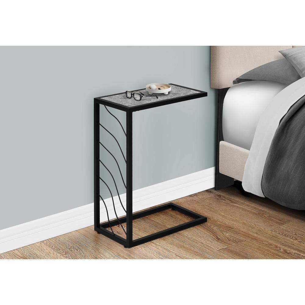 Accent Table, C-shaped, End, Side, Snack, Living Room, Bedroom. Picture 9
