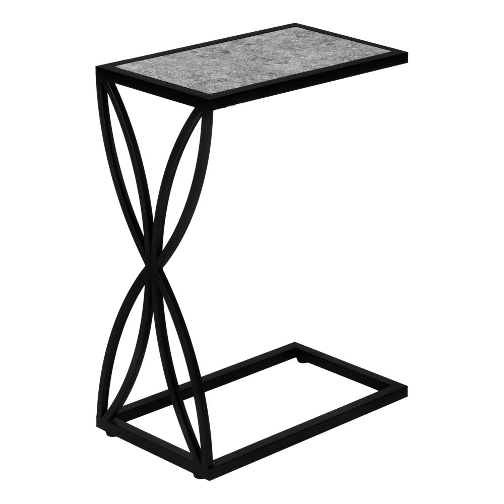 Accent Table, C-shaped, End, Side, Snack, Living Room, Bedroom. Picture 4
