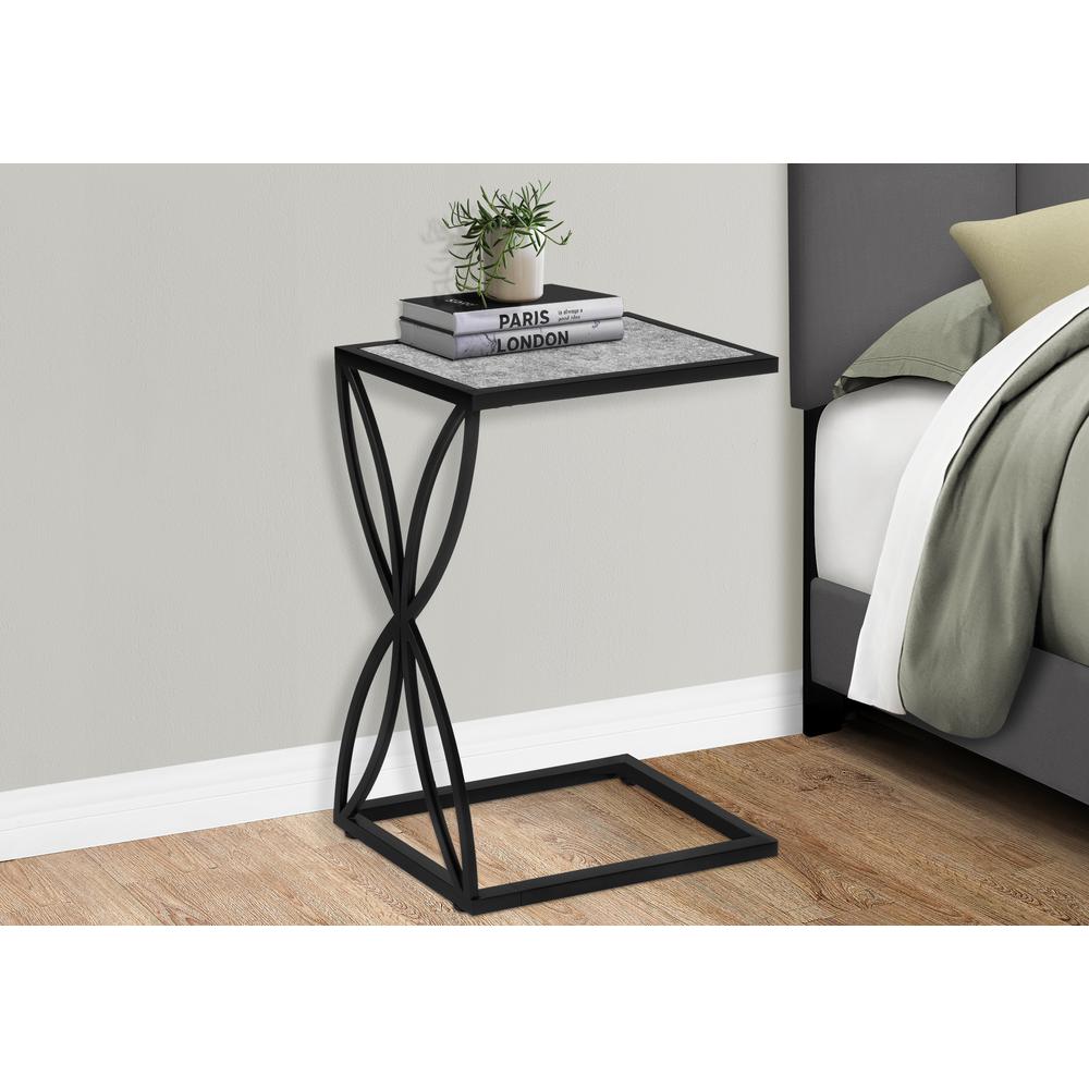 Accent Table, C-shaped, End, Side, Snack, Living Room, Bedroom. Picture 9