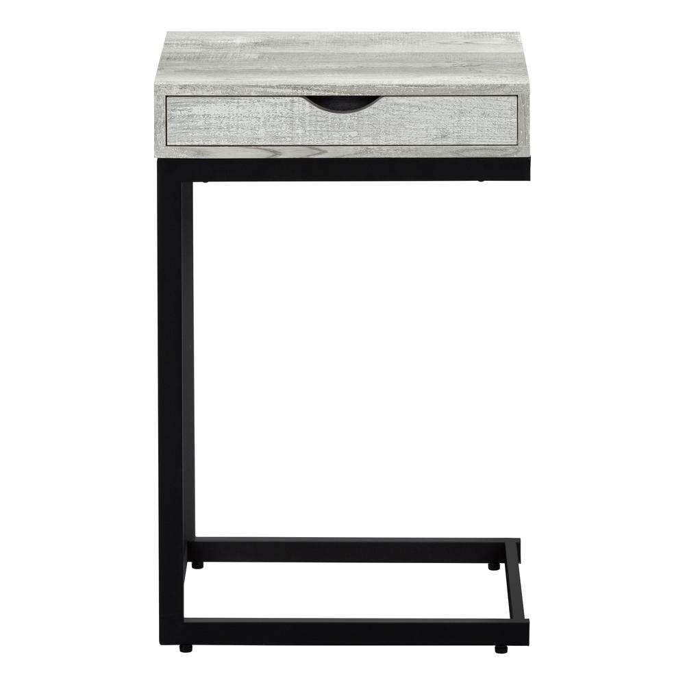 Accent Table, C-shaped, End, Side, Snack, Storage Drawer, Living Room. Picture 2