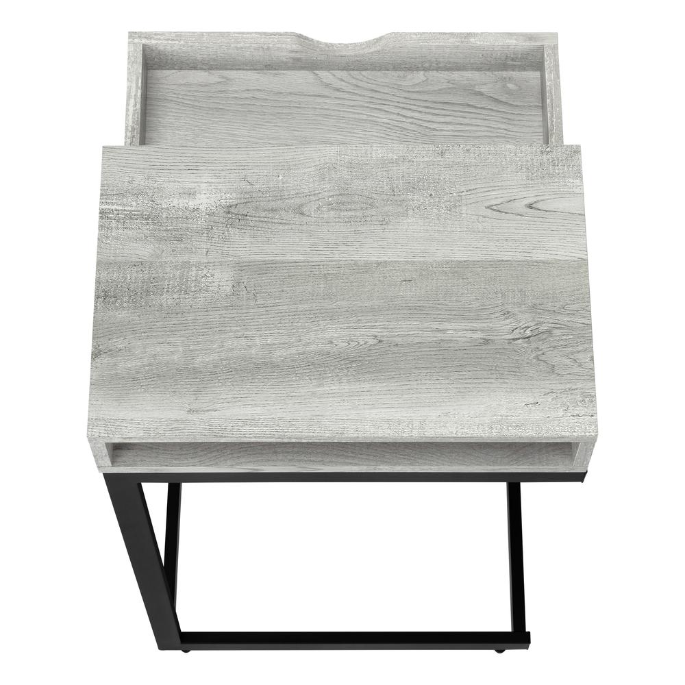Accent Table, C-shaped, End, Side, Snack, Storage Drawer, Living Room. Picture 6